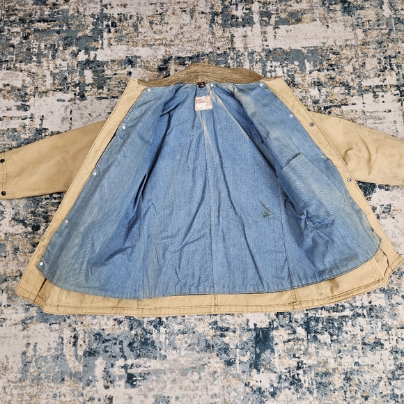 Vintage 1950s Body Guard Canvas Firefighter Jacket w/ Liner Turnout Coat 44 - Picture 8 of 16